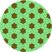 Square Patterned Neon Green Rug, pat2436grn