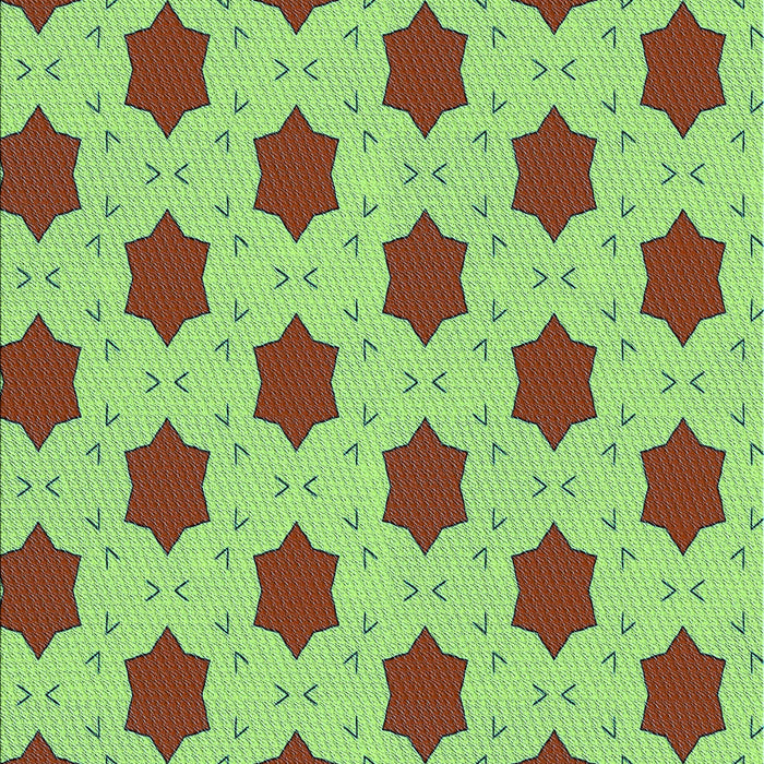 Patterned Yellow Green Rug, pat2436lblu