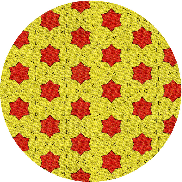 Square Machine Washable Transitional Yellow Rug in a Living Room, wshpat2436yw