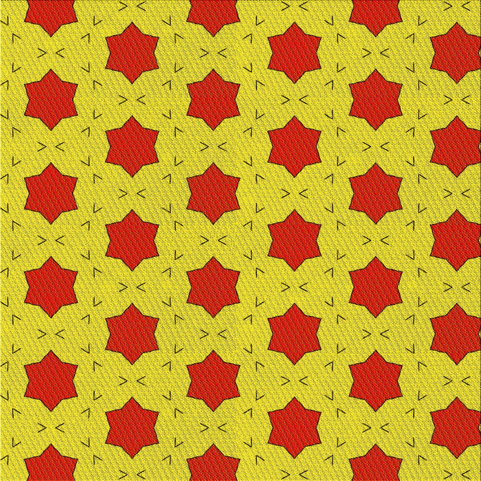 Round Patterned Yellow Rug, pat2436yw