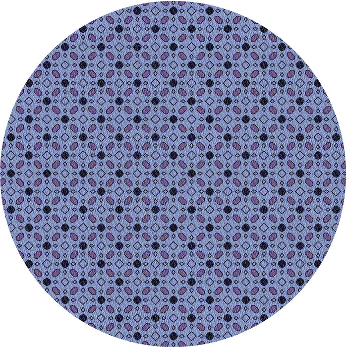 Square Patterned Sky Blue Rug, pat2437blu