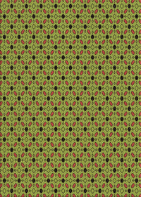 Machine Washable Transitional Pistachio Green Rug, wshpat2437brn