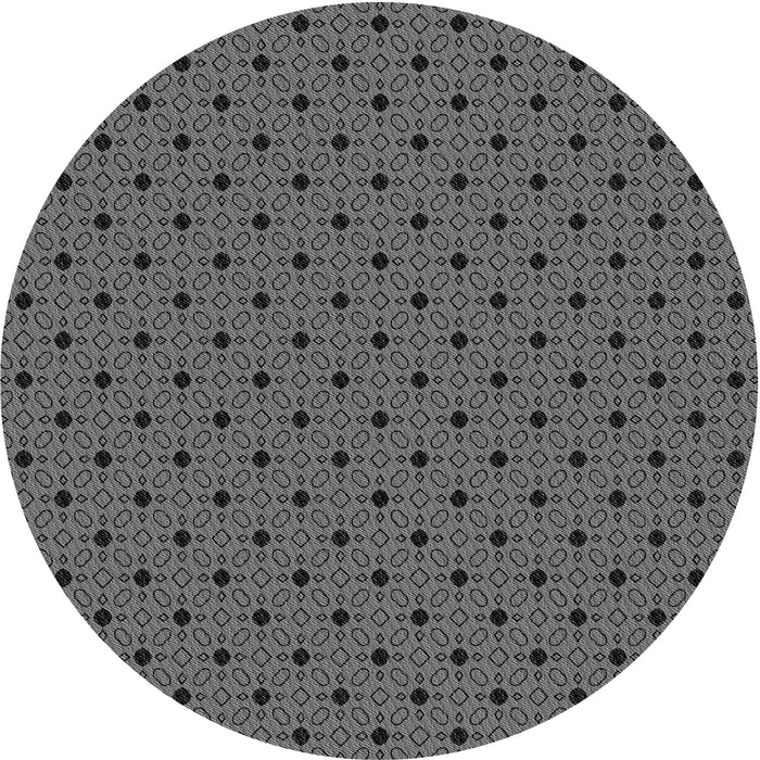 Square Patterned Gray Rug, pat2437gry