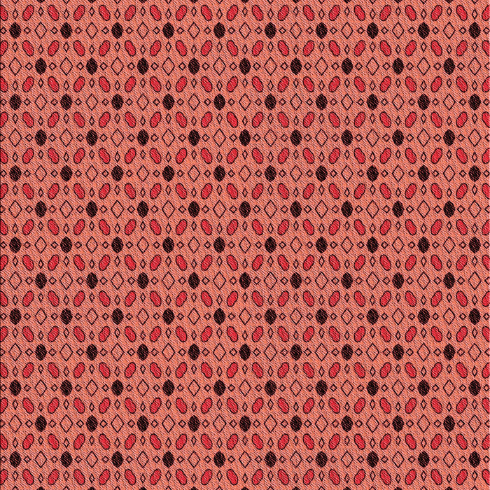 Patterned Red Rug, pat2437rd
