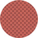 Square Patterned Red Rug, pat2437rd