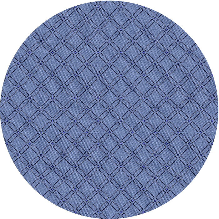 Square Patterned Sky Blue Rug, pat2438blu