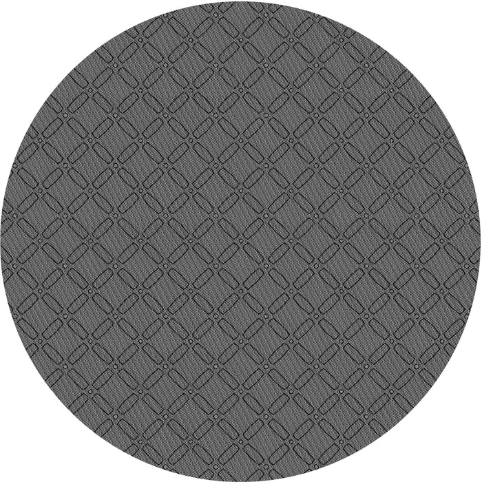Square Patterned Platinum Gray Rug, pat2438gry