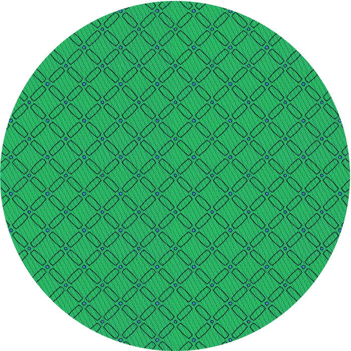 Square Machine Washable Transitional Neon Green Rug in a Living Room, wshpat2438lblu