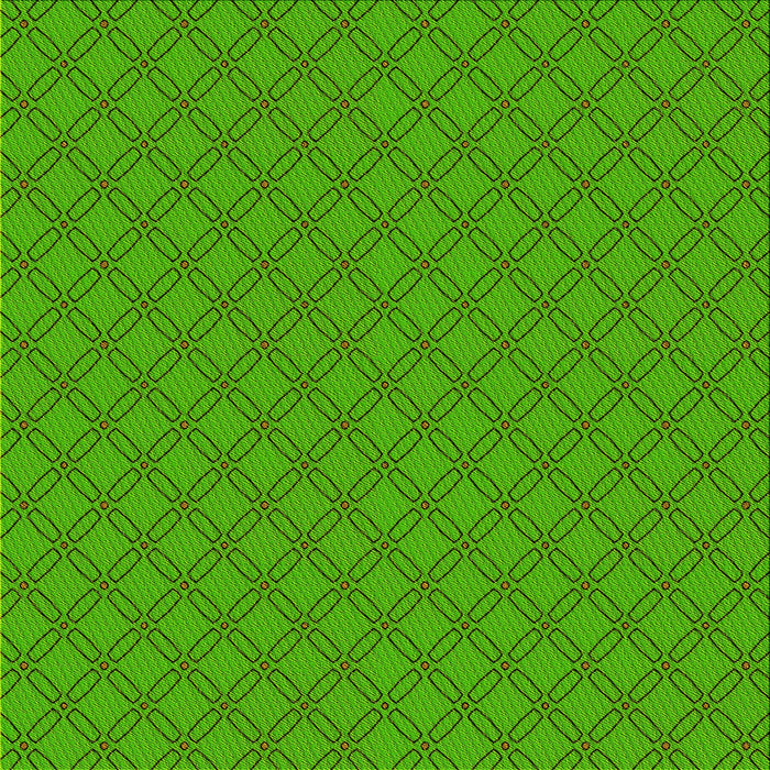 Round Patterned Lime Green Rug, pat2438yw