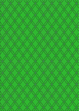 Patterned Lime Green Novelty Rug, pat2438