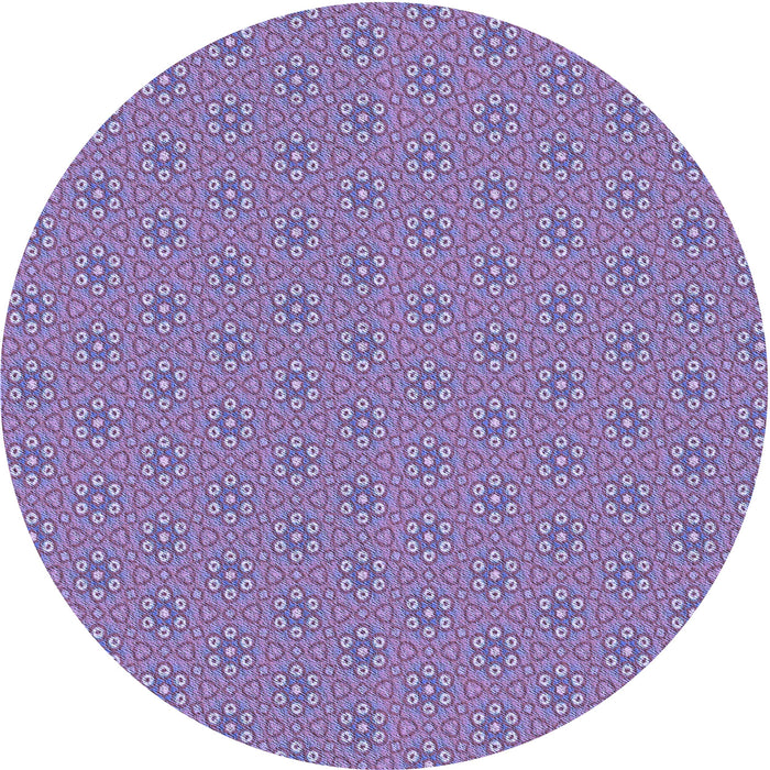 Square Patterned Purple Violet Purple Rug, pat2439blu