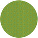 Square Patterned Green Rug, pat2439grn