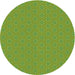 Square Machine Washable Transitional Green Rug in a Living Room, wshpat2439grn