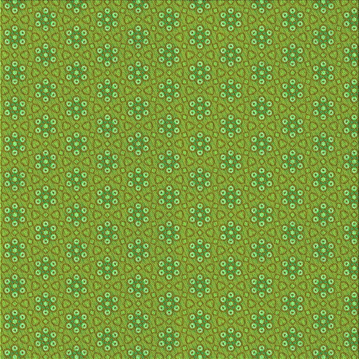 Round Patterned Green Rug, pat2439grn