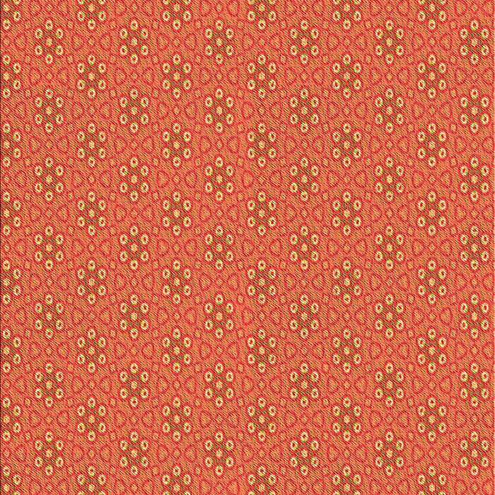 Patterned Orange Rug, pat2439org