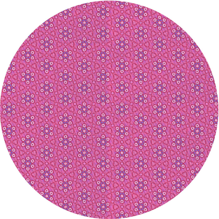 Square Patterned Deep Pink Rug, pat2439pur