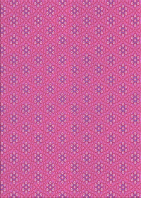 Machine Washable Transitional Deep Pink Rug, wshpat2439pur