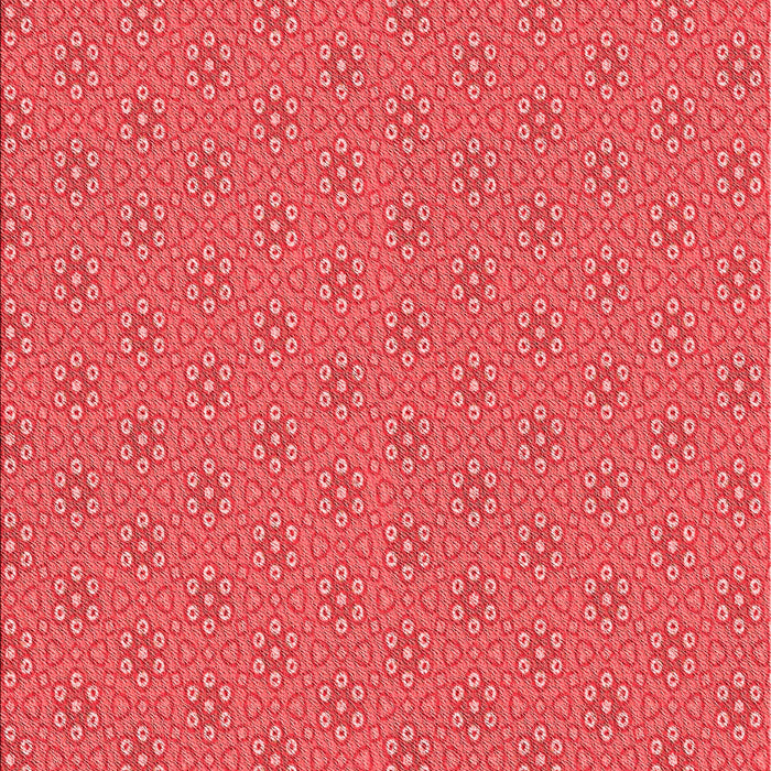 Machine Washable Transitional Red Rug, wshpat2439rd