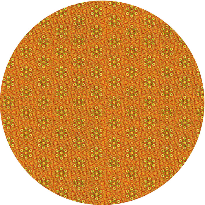 Square Patterned Scarlet Red Rug, pat2439yw