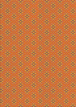 Patterned Yellow Novelty Rug, pat2439