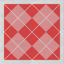 Square Patterned Rose Pink Novelty Rug, pat243