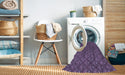 Machine Washable Transitional Purple Rug in a Washing Machine, wshpat2440blu