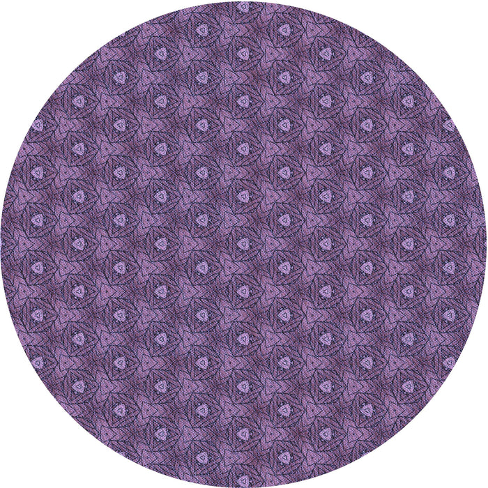 Square Patterned Purple Rug, pat2440blu