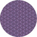 Square Patterned Purple Rug, pat2440blu