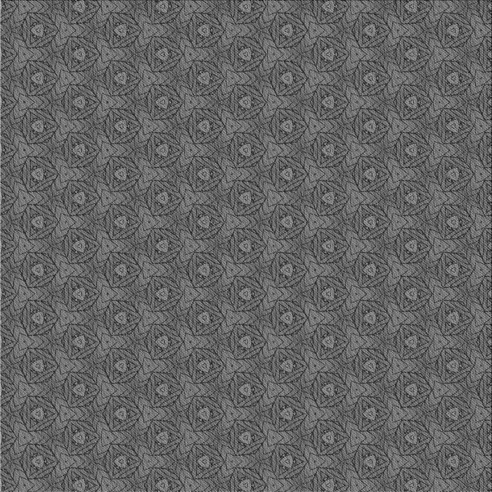 Round Patterned Gray Rug, pat2440gry