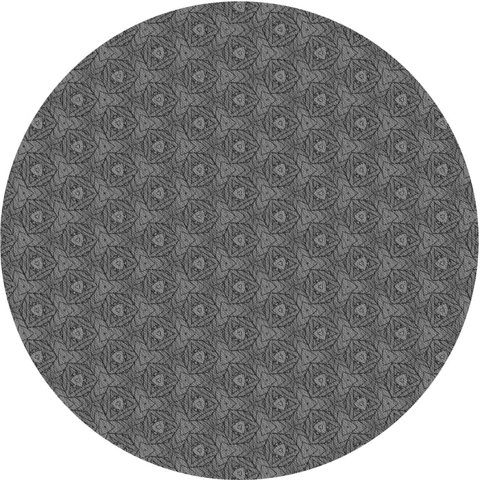 Square Machine Washable Transitional Gray Rug in a Living Room, wshpat2440gry