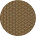 Square Machine Washable Transitional Copper Brown Rug in a Living Room, wshpat2440lblu