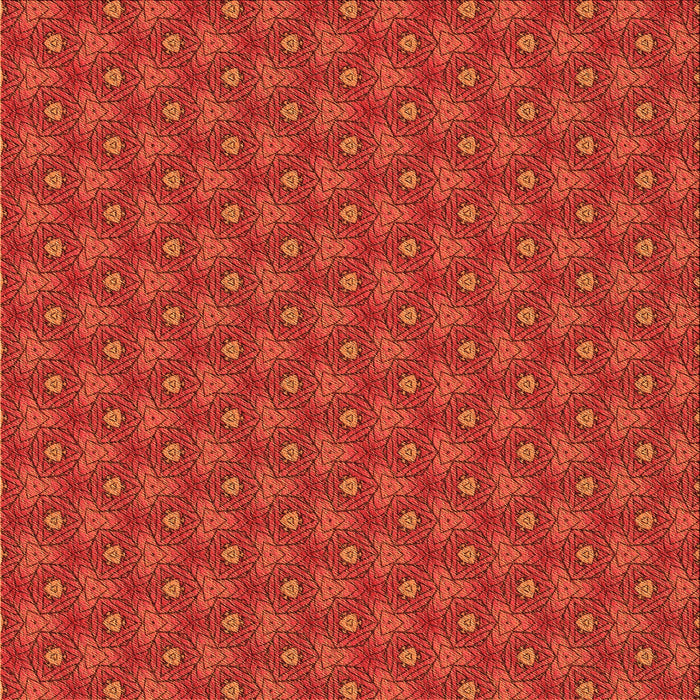 Round Machine Washable Transitional Orange Red Orange Rug, wshpat2440org