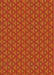 Machine Washable Transitional Neon Orange Rug, wshpat2440