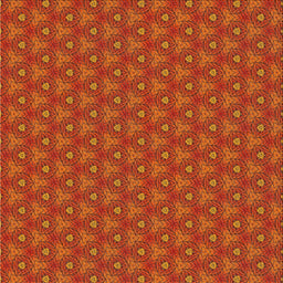 Square Patterned Neon Orange Novelty Rug, pat2440