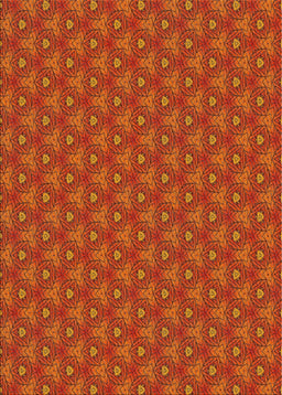Patterned Neon Orange Novelty Rug, pat2440