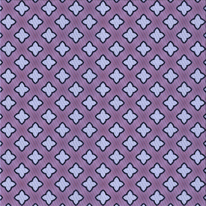 Round Patterned Purple Mimosa Purple Rug, pat2441blu