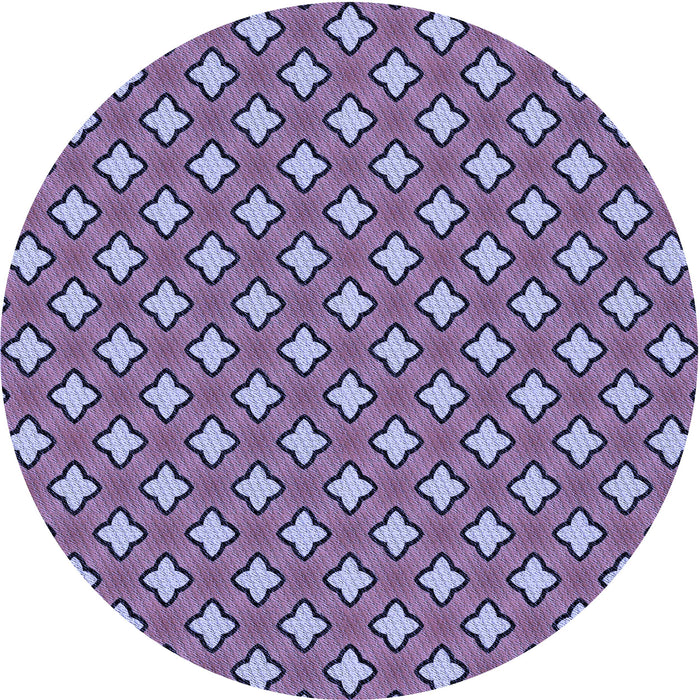 Square Patterned Purple Mimosa Purple Rug, pat2441blu