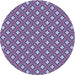 Square Machine Washable Transitional Purple Mimosa Purple Rug in a Living Room, wshpat2441blu