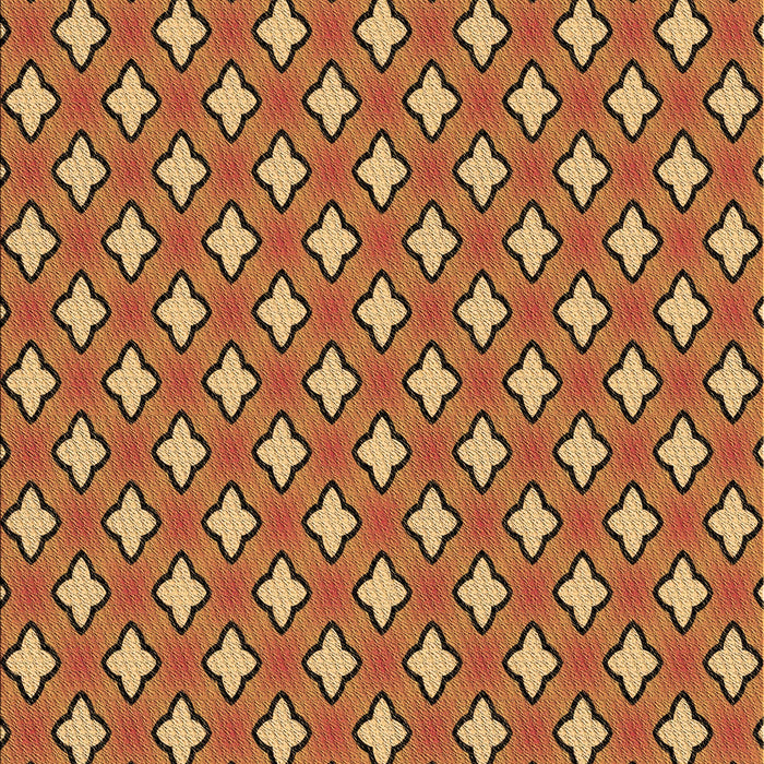Patterned Orange Rug, pat2441brn