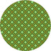 Square Machine Washable Transitional Seaweed Green Rug in a Living Room, wshpat2441grn