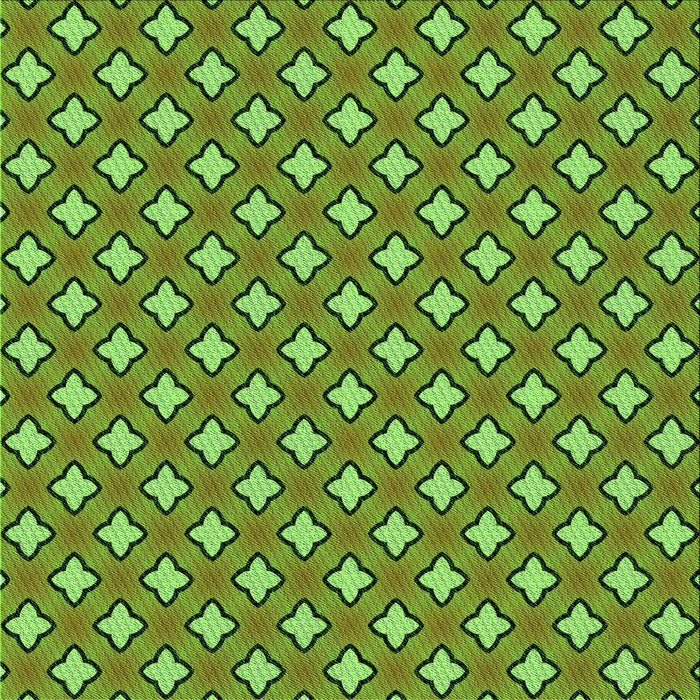 Round Machine Washable Transitional Seaweed Green Rug, wshpat2441grn