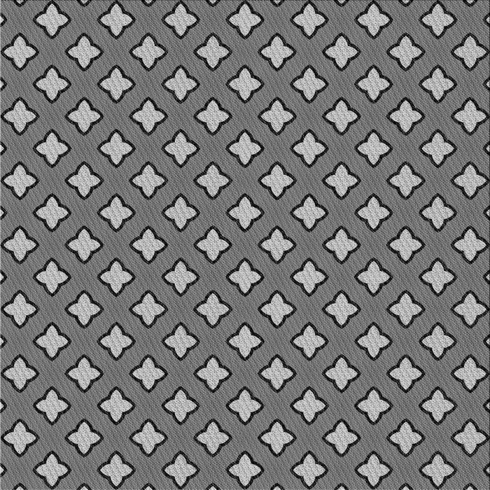 Round Patterned Dark Gray Rug, pat2441gry