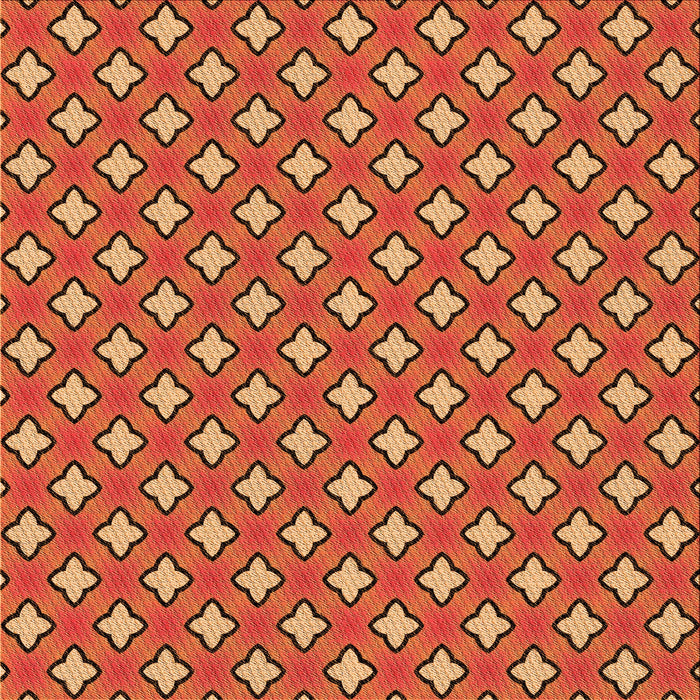 Round Machine Washable Transitional Orange Rug, wshpat2441org