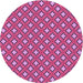 Square Patterned Burnt Pink Rug, pat2441pur