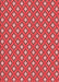 Patterned Red Rug, pat2441rd