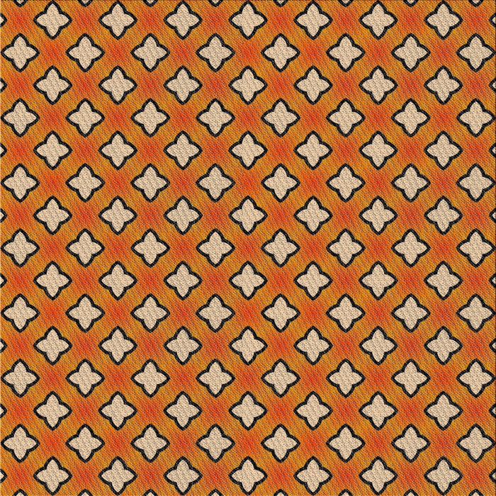 Sideview of Machine Washable Transitional Tomato Red Rug, wshpat2441