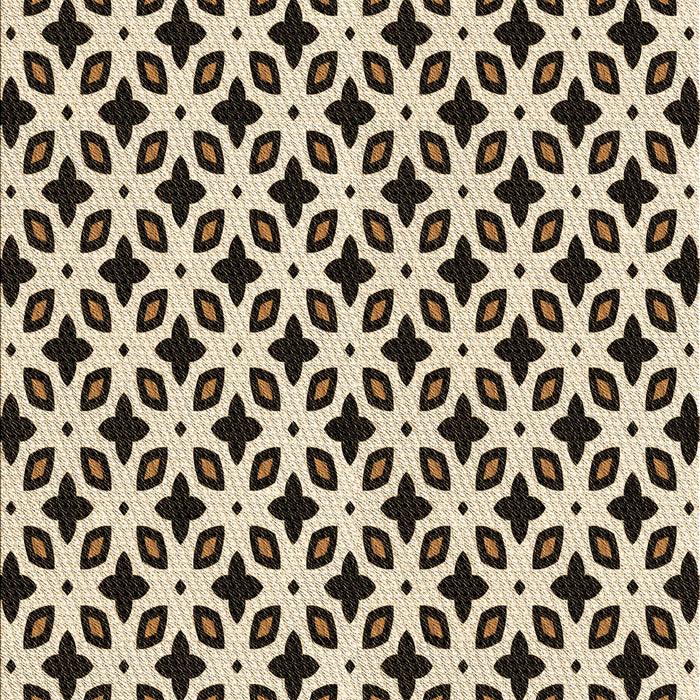 Patterned Golden Blonde Gold Rug, pat2442brn