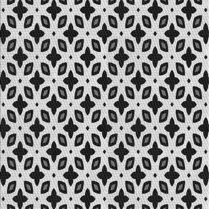 Patterned Dark Gray Black Rug, pat2442gry