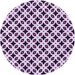 Square Patterned Blossom Pink Rug, pat2442pur