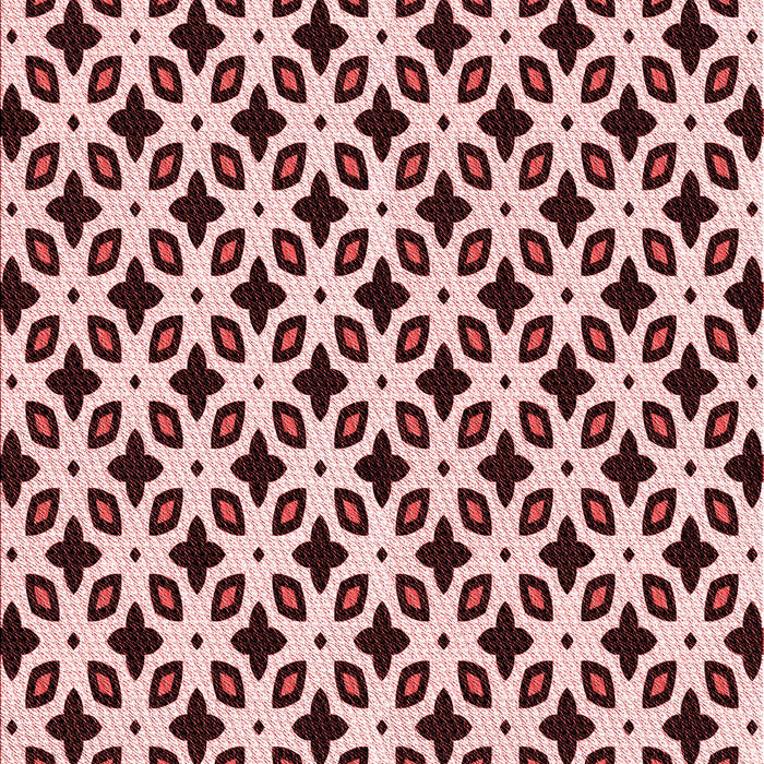 Patterned Deep Rose Pink Rug, pat2442rd